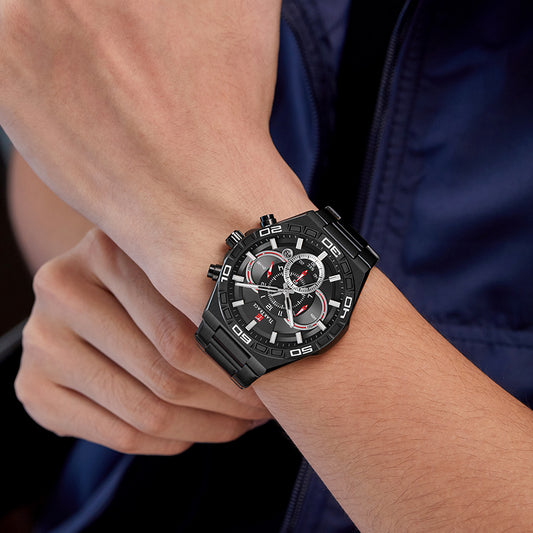 RELOJ TEARTRACE TT6037 ORIGINAL - DORADO NEGRO Y AZUL | TEA-16, TEA-17, TEA-19