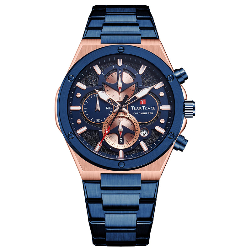Reloj de Acero Inoxidable
Movimiento de cuarzo
Tear Trace 6044
Para hombre