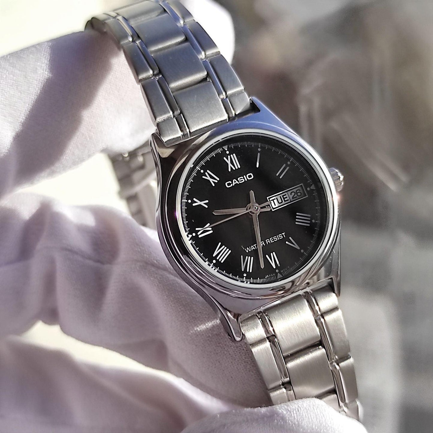 RELOJES CASIO ORIGINAL LTP-V006D-1BUDF PLATEADO | CAS-157