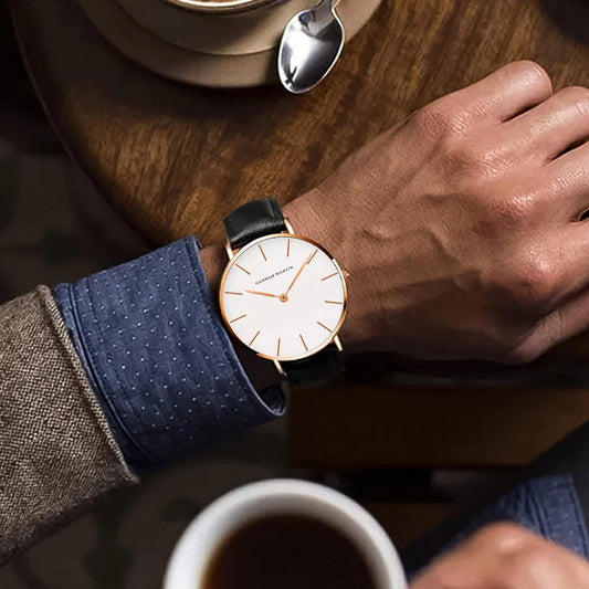 RELOJ ORGINAL HANNAH MARTIN HM-CB01 - ELEGANTE Y CASUAL NEGRO | HAN-144