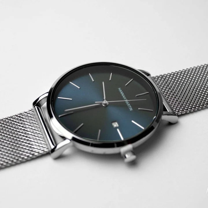 RELOJ ORIGINAL HANNAH MARTIN ELEGANTE Y CASUAL - PLATEADO | HAN-152