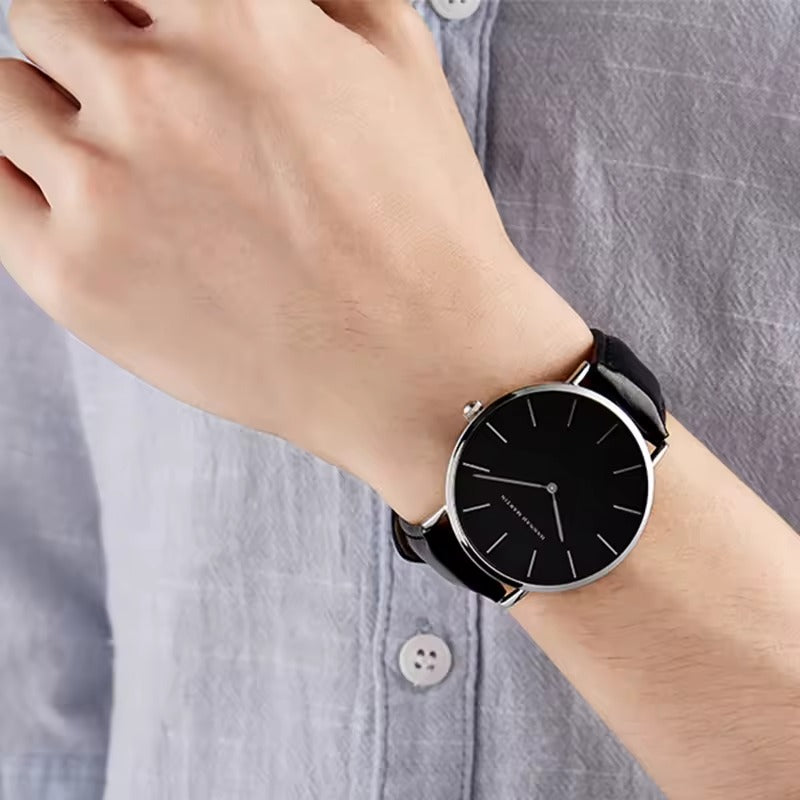 RELOJ ORGINAL HANNAH MARTIN HM-CH02 - ELEGANTE Y CASUAL NEGRO | HAN-148