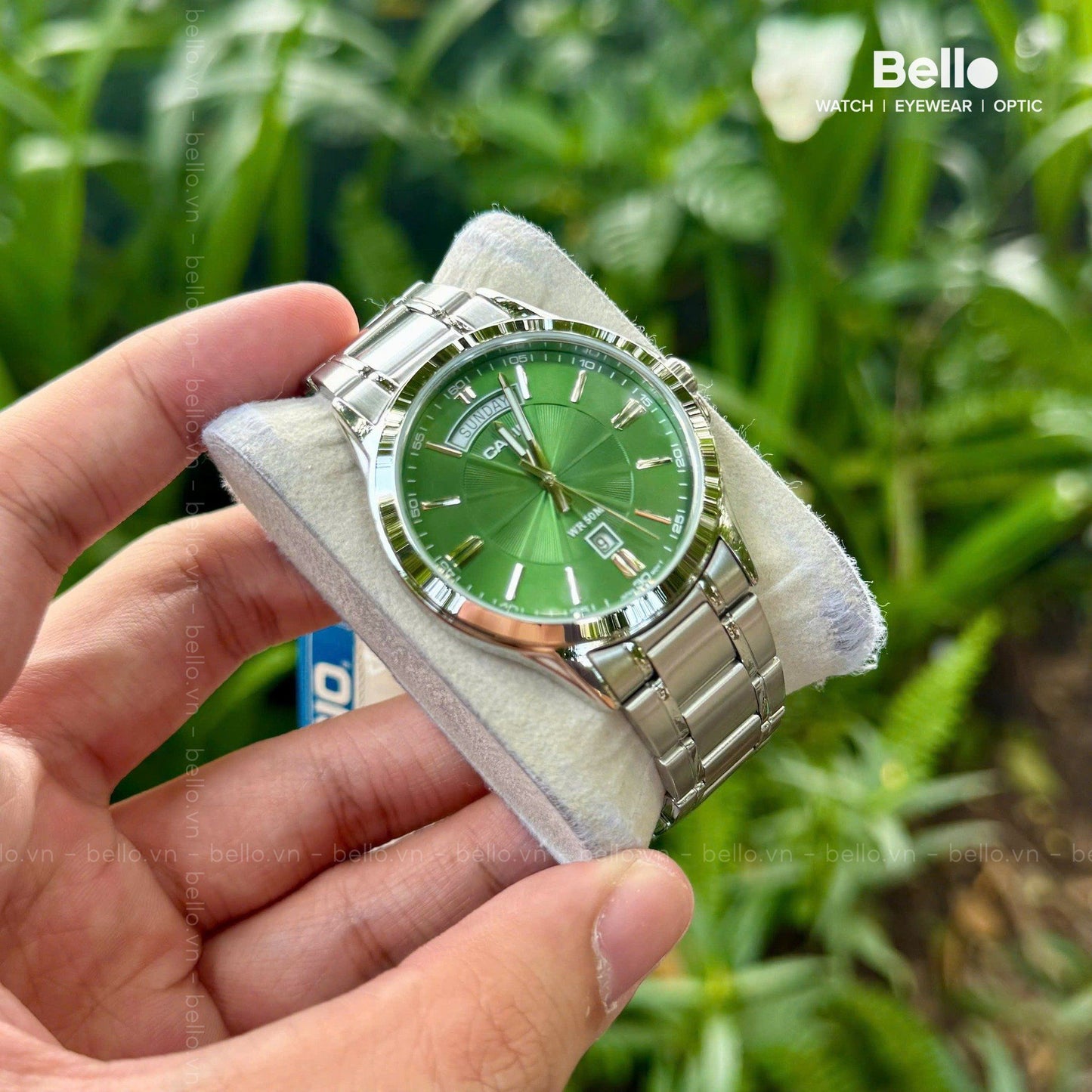 MTP-1381 | RELOJ CASIO ORIGINAL DE ACERO PLATEADO | CAS-75
