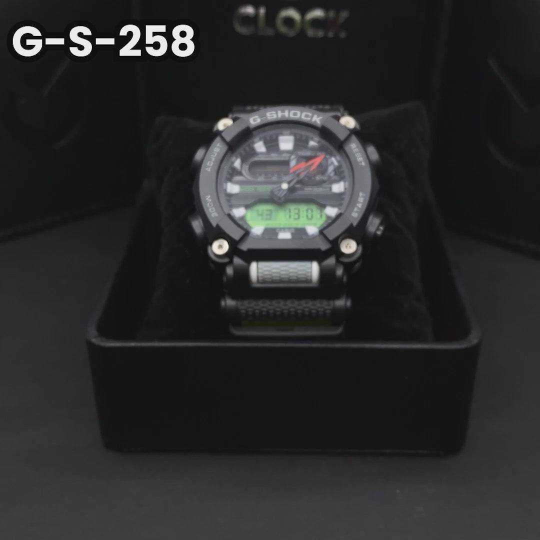 RELOJ G-SHOCK NEGRO Y AMARILLO NEON | G-S-258-5