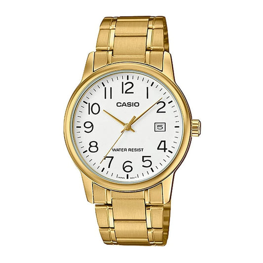 RELOJES CASIO DE ACERO PARA PAREJA DE COLOR DORADO | CAS-20, CAS-206