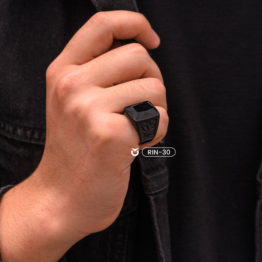 ANILLO HOJA NEGRO | RIN-30 (2)