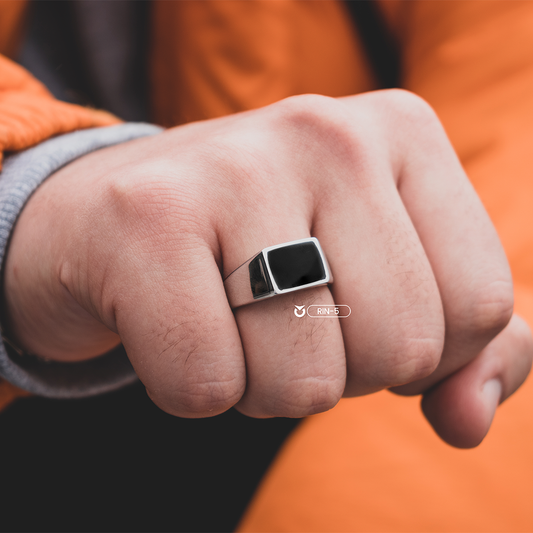 ANILLO RECT NEGRO | RIN-05 (2)