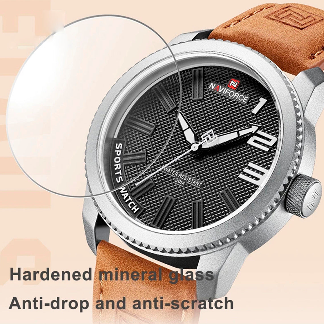 RELOJ NAVIFORCE OROGONAL SOFT MARRÓN NF9202| NAV-74