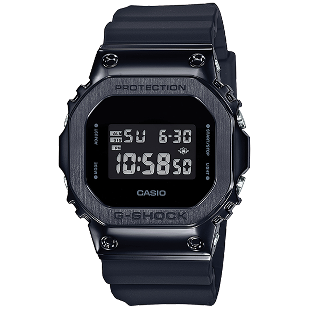RELOJ G SHOCK SQUARE BLACK GM 5600 DEPORTIVO CASUAL NEGRO PARA H