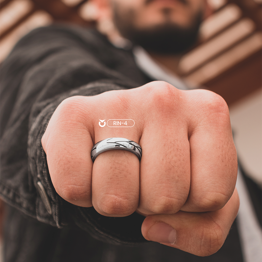 ANILLO LEAF PLATEADO | RIN-04