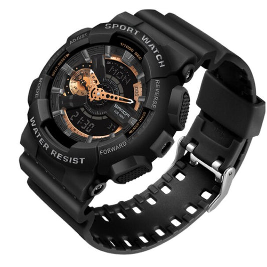 RELOJ SANDA DEPORTIVO NEGRO COBRIZO | SAN-42