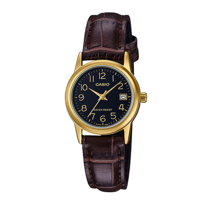 RELOJ CASIO ORIGINAL DE CUERO ANALÓGICO PARA PAREJA | CAS-120, CAS-37