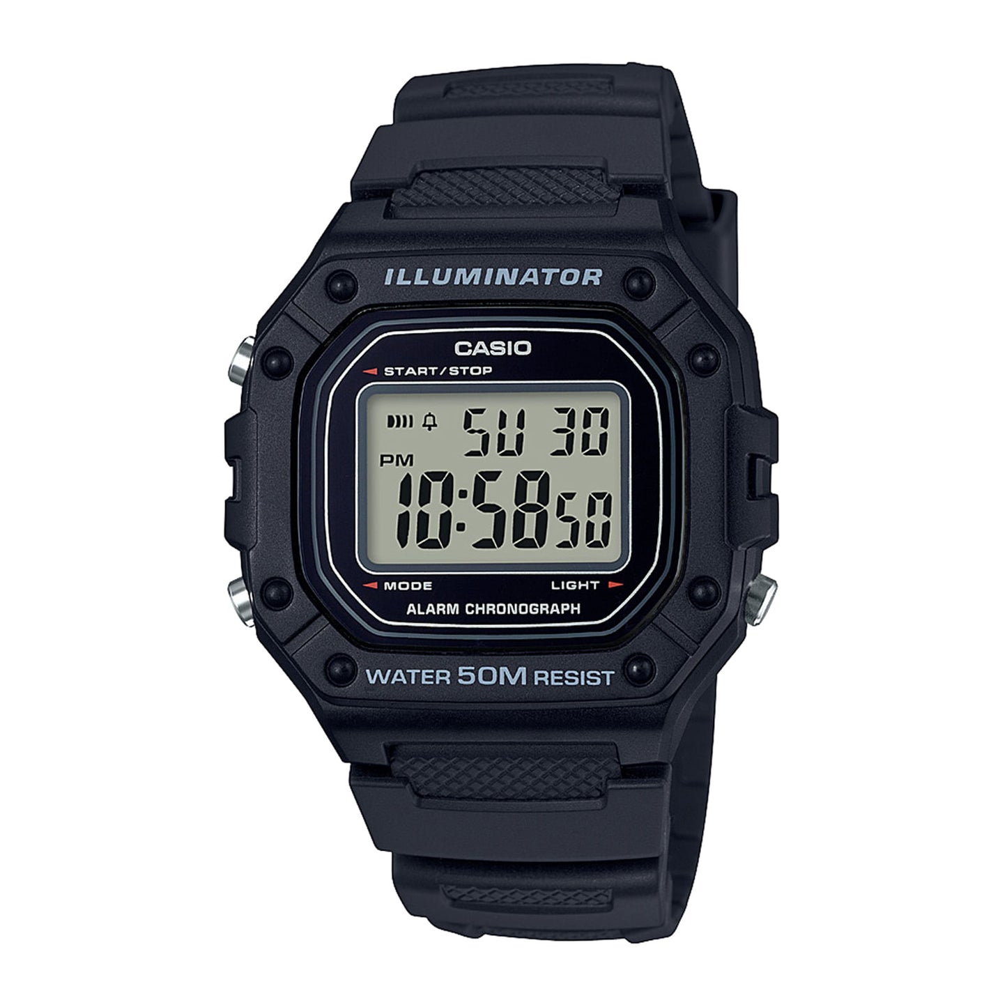W-218H | RELOJ CASIO ORIGINAL DE GOMA DIGITAL | CAS-276, CAS-277, CAS-278, CAS-8, CAS-219, CAS-9