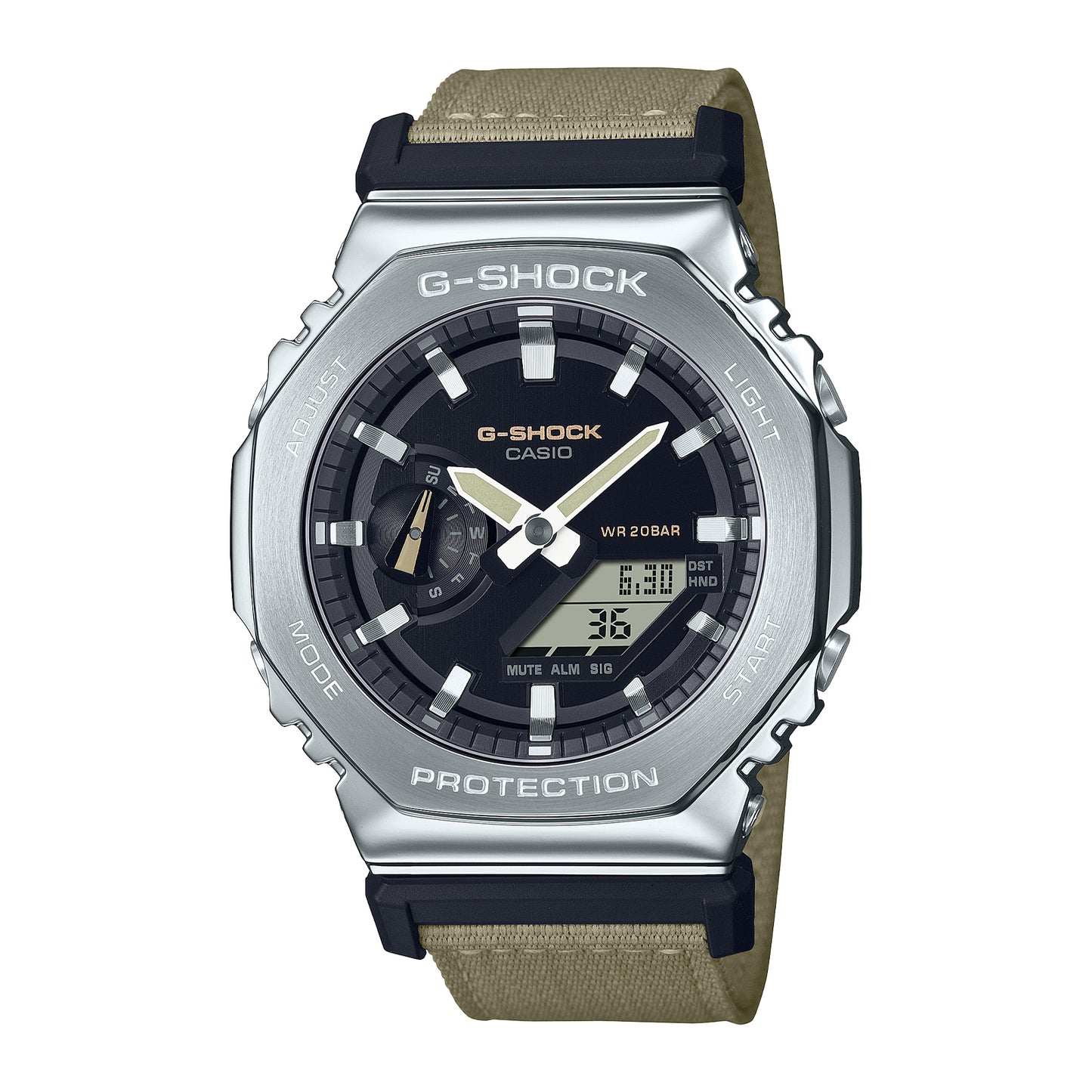 RELOJ G-SHOCK NEGRO - VERDE - BEIGE | G-S-307 | G-S-308 | G-S-327