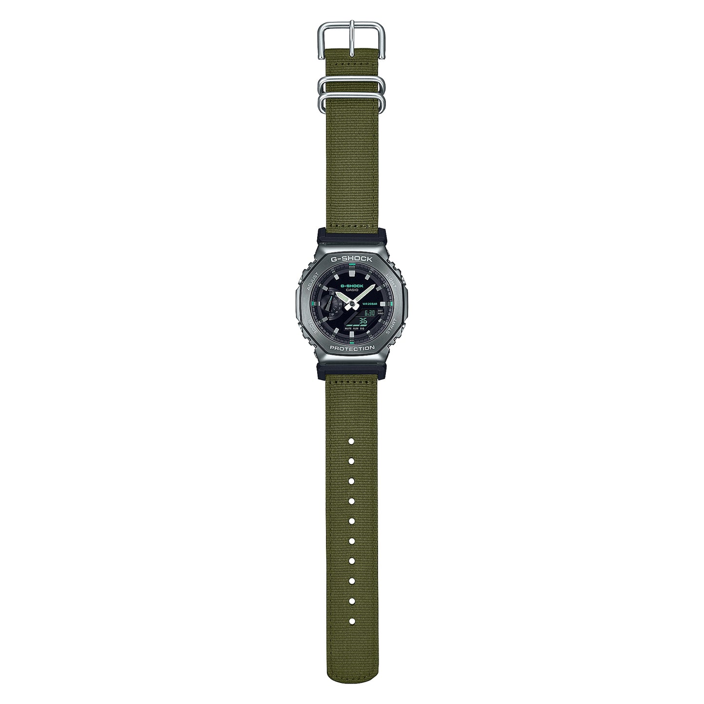 RELOJ G-SHOCK NEGRO - VERDE - BEIGE | G-S-307 | G-S-308 | G-S-327
