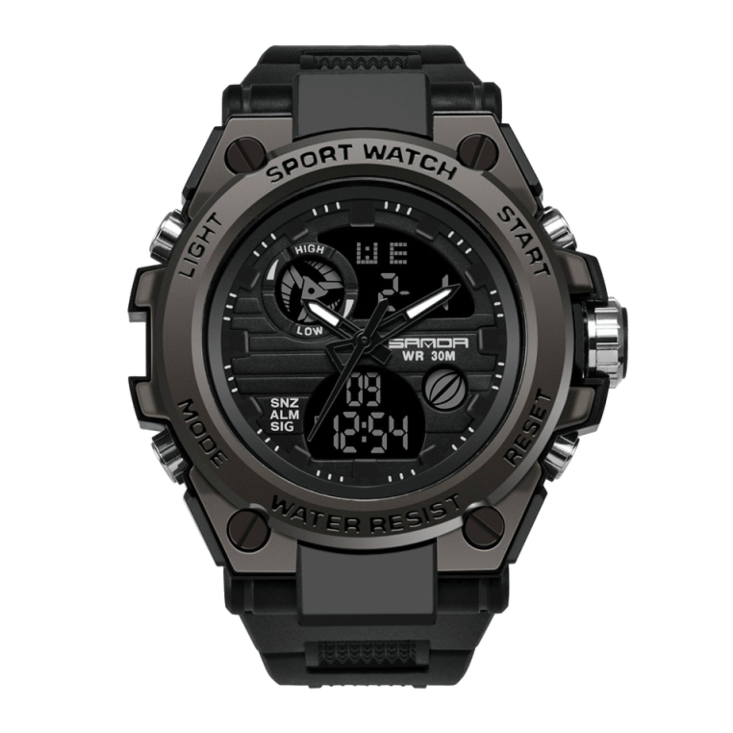 RELOJ SANDA ORIGINAL DEPORTIVO NEGRO Y VERDE 739 | SAN-1 | SAN-5 | SAN-12 | SAN-130