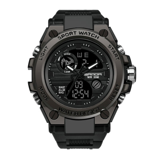 RELOJ SANDA ORIGINAL DEPORTIVO NEGRO Y VERDE 739 | SAN-1 | SAN-5 | SAN-12 | SAN-130
