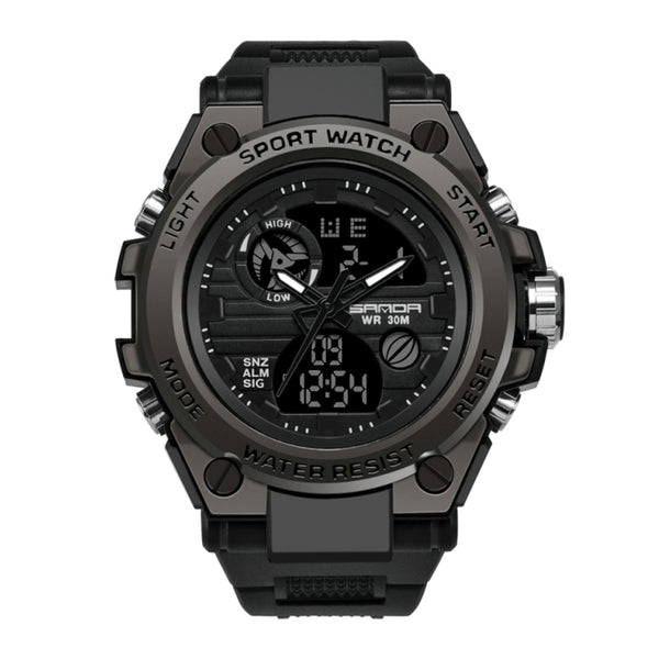 RELOJ SANDA ORIGINAL DEPORTIVO NEGRO Y VERDE 739 | SAN-1 | SAN-5 | SAN-12 | SAN-130