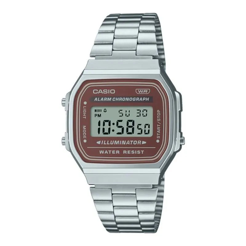 A168 | RELOJ CASIO ORIGINAL DE ACERO INOXIDABLE DIGITAL | CAS-272, CAS-146, CAS-149, CAS-148, CAS-150, CAS-147