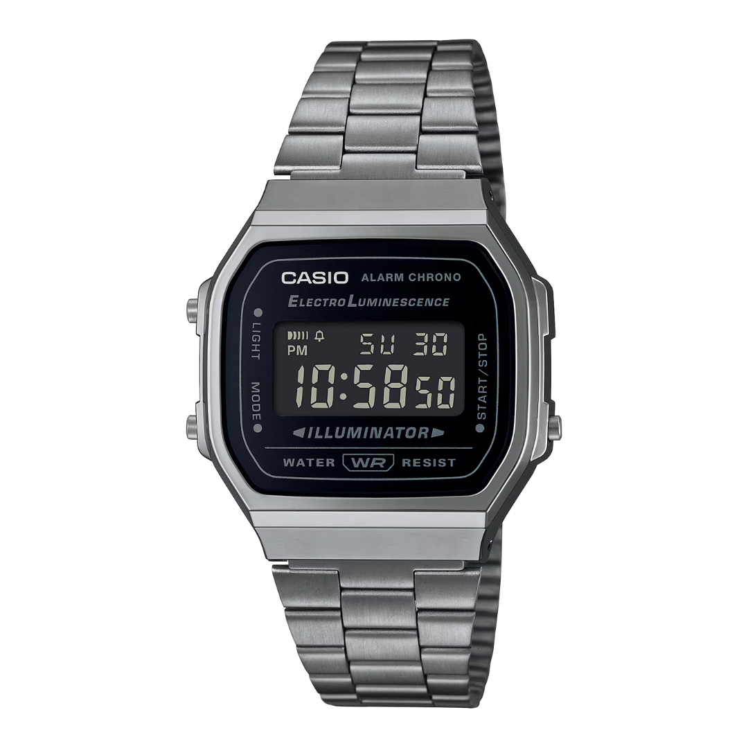 A168 | RELOJ CASIO ORIGINAL DE ACERO INOXIDABLE DIGITAL | CAS-272, CAS-146, CAS-149, CAS-148, CAS-150, CAS-147