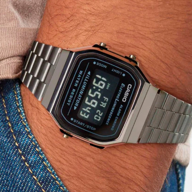 A168 | RELOJ CASIO ORIGINAL DE ACERO INOXIDABLE DIGITAL | CAS-272, CAS-146, CAS-149, CAS-148, CAS-150, CAS-147