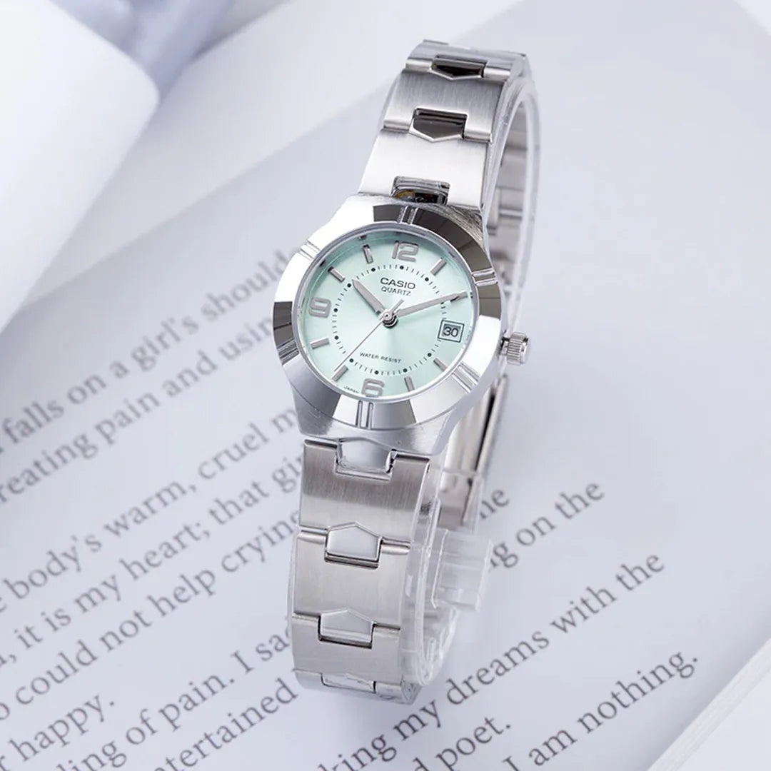 LTP-1241D | RELOJ CASIO ORIGINAL DE ACERO PLATEADO