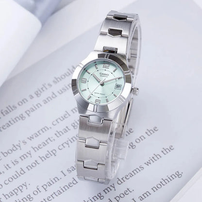 LTP-1241D | RELOJ CASIO ORIGINAL DE ACERO PLATEADO