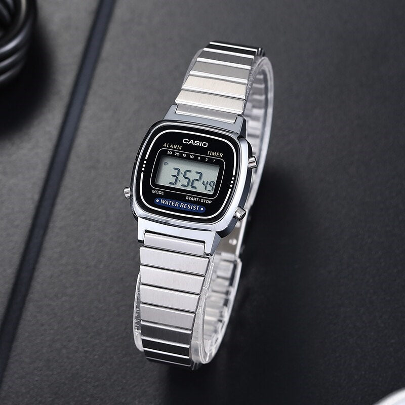 LA670 | RELOJ CASIO ORIGINAL DE ACERO DORADO PLATEADO DIGITAL | CAS-271, CAS-215, CAS-45, CAS-216