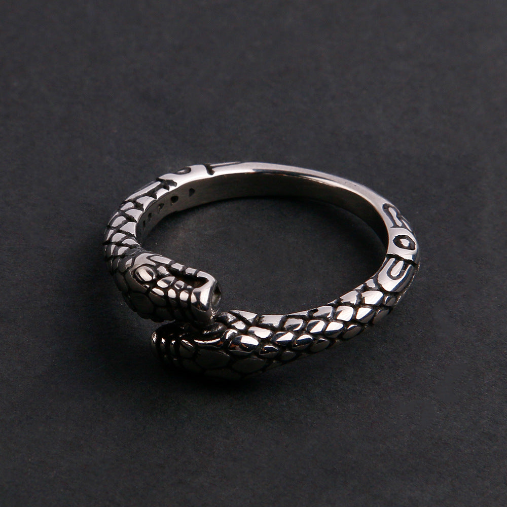 ANILLO SLIM SNAKE  PLATEADO | RIN-61