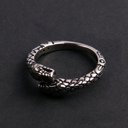 ANILLO SLIM SNAKE  PLATEADO | RIN-61