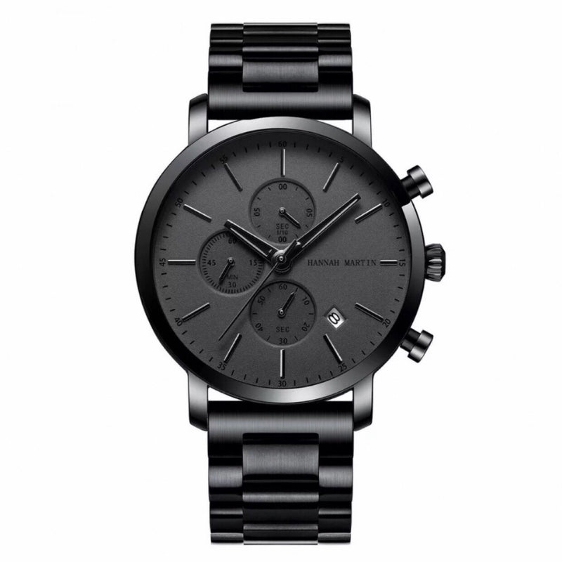 RELOJ HANNAH MARTIN - BLACK COMPLETO | SKU: HAN-61