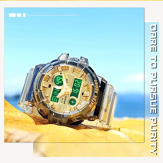 RELOJ SANDA DEPORTIVO DORADO | SAN-115