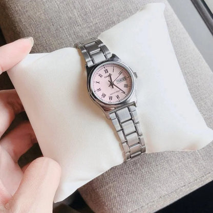 RELOJES CASIO ORIGINAL LTP-V006D-4BUDF PLATEADO | CAS-159