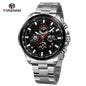 TM428 | RELOJ SKELETON FORSINING  ORIGINAL NEGRO/PLATEADO ACERO | FOR-16, FOR-17, FOR-18