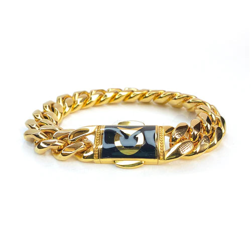 BRAZALETE ORO I PLATA CUBAN LINK CLOCK | BRA-23 I BRA-24 ARA HOMBRE