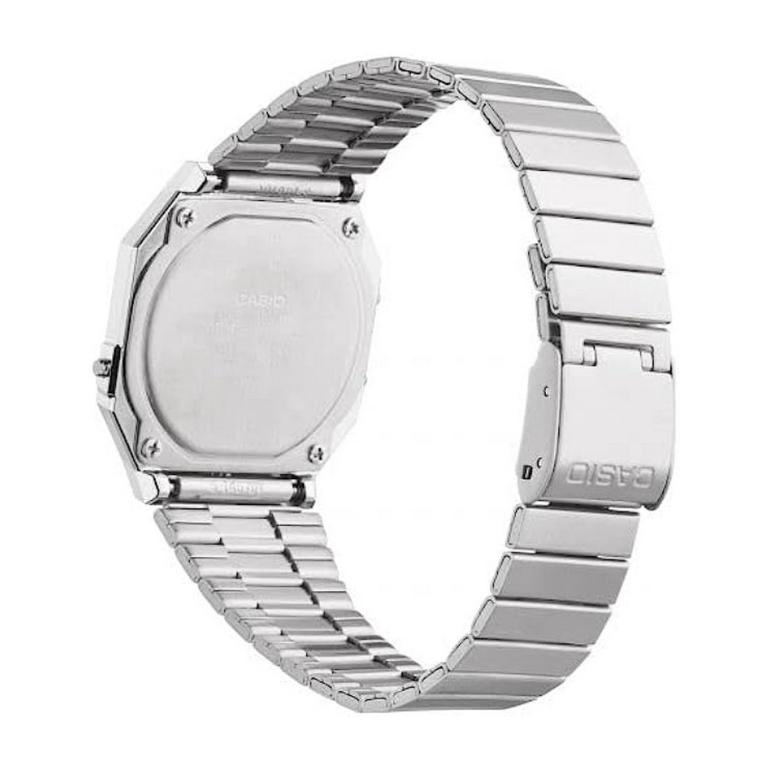 RELOJ_CASIO_ORIGINAL_VINTAGE_A700W-1ADF_PLATEADO_CAS-144 Unisex