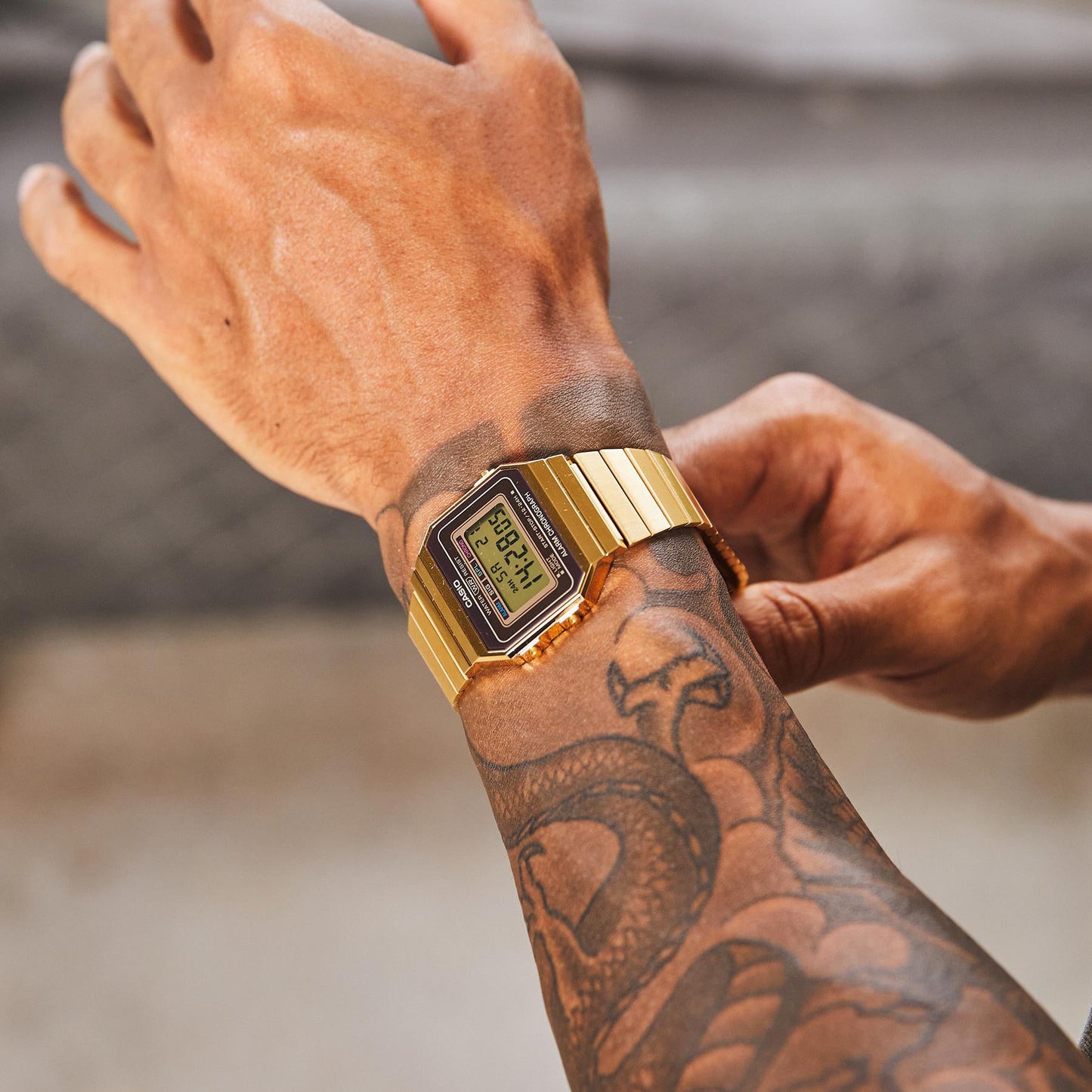 RELOJ CASIO ORIGINAL VINTAGE A700WG-9ADF DORADO | CAS-145