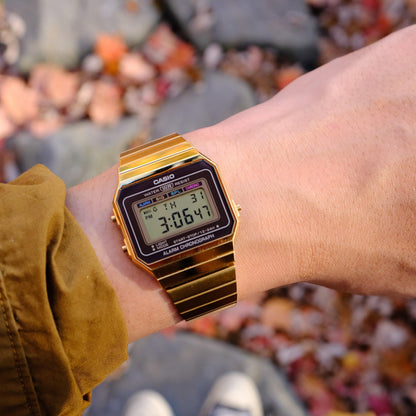 RELOJ CASIO ORIGINAL VINTAGE A700WG-9ADF DORADO | CAS-145