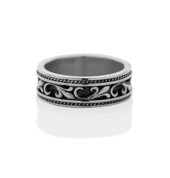 ANILLO BARROCO PLATEADO | RIN-55 (1)