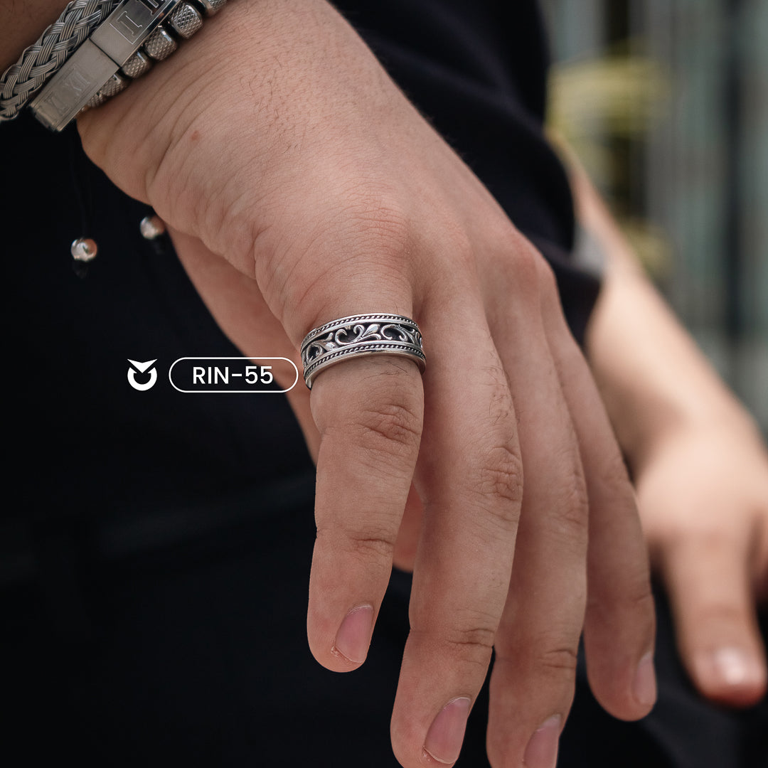 ANILLO BARROCO PLATEADO | RIN-55 (3)