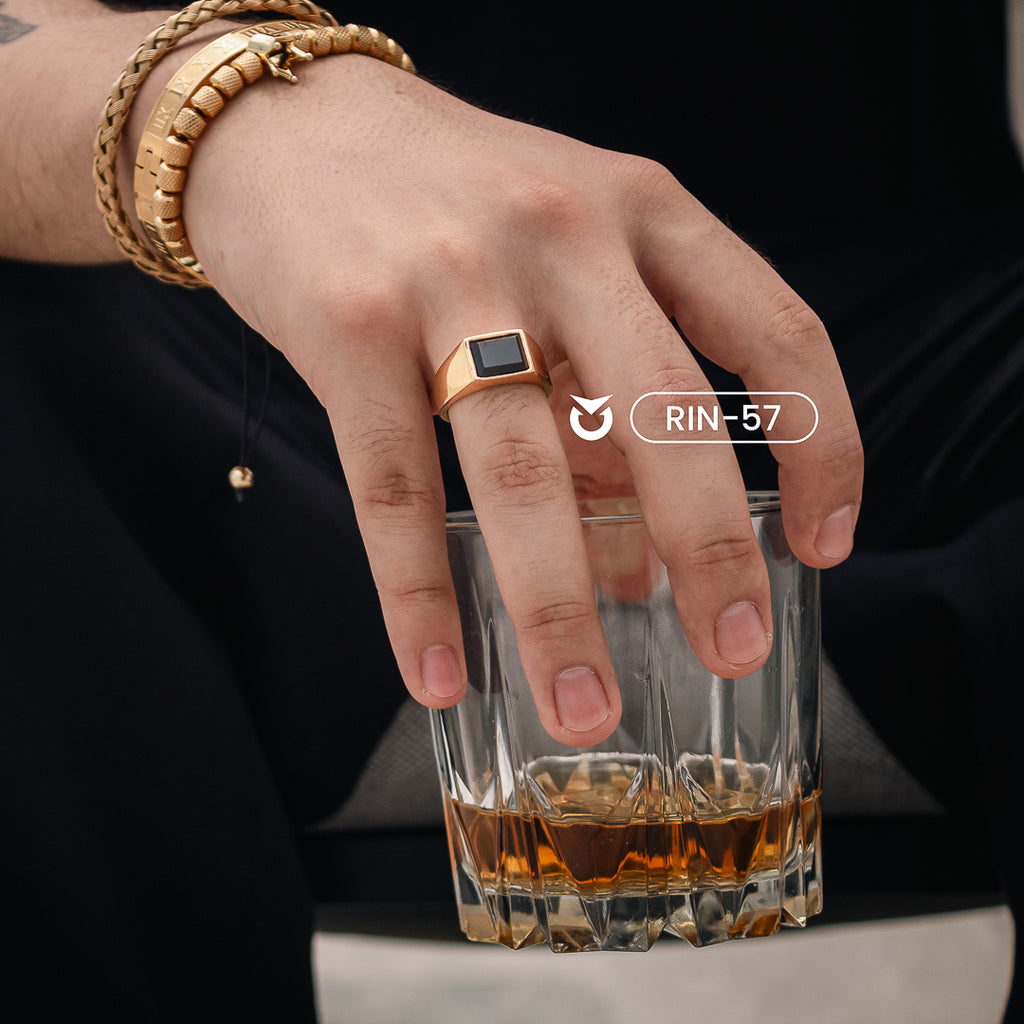 ANILLO CUBE DORADO Y PLATEADO | RIN-56 RIN-57 RIN-11 RIN-12