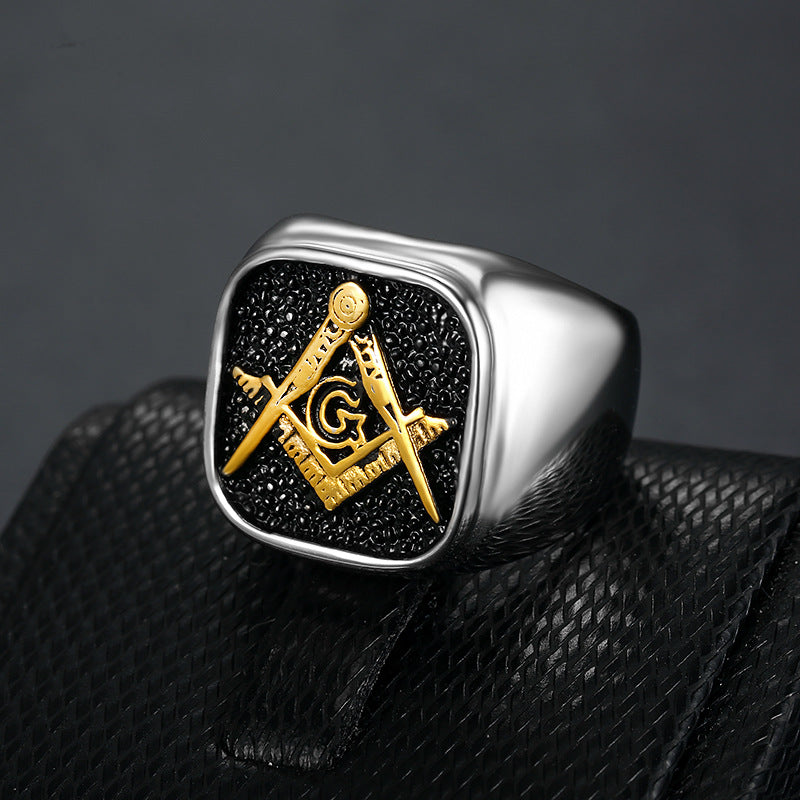 ANILLO TINY MASON PLATEADO | RIN-62 PARA HOMBRE