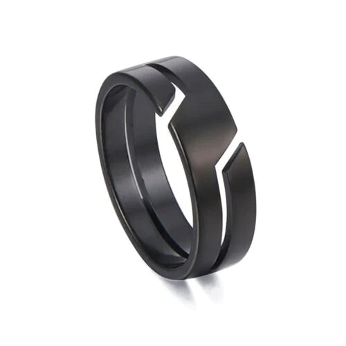 ANILLO VECTORIZADO NEGRO - PLATEADO | RIN-47 I RIN-48
