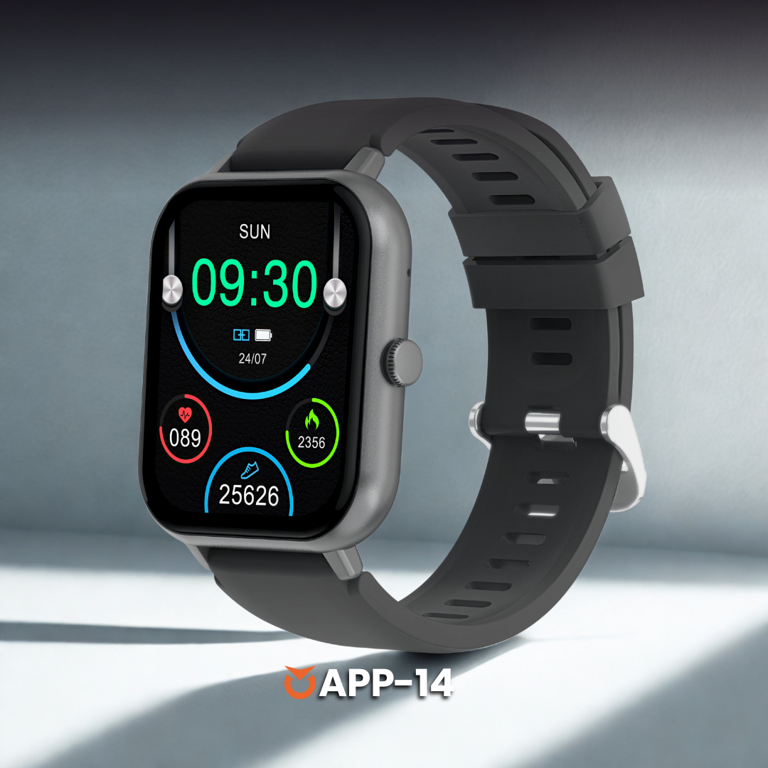 RELOJ SMARTWATCH ORIGINAL - NEGRO PLATEADO Y AZUL | APP-14, APP-15, APP-17, APP-18, APP-19 Y APP-20