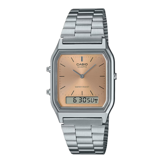 RELOJ CASIO AQ-230A-4AMQY ORIGINAL DORADO | SKU: CAS-114