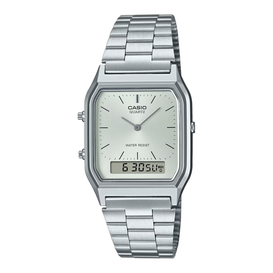 RELOJ CASIO AQ-230A-7AMQYDF ORIGINAL PLATEADO | SKU: CAS-115