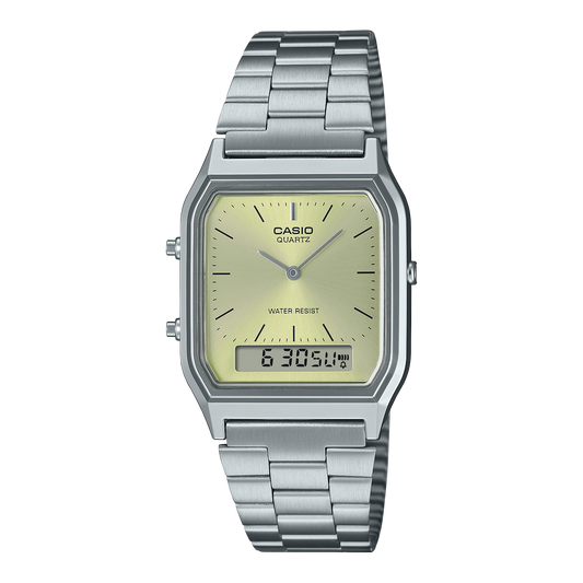 RELOJ CASIO AQ-230A-9AMQYDF ORIGINAL PLATEADO | SKU: CAS-116