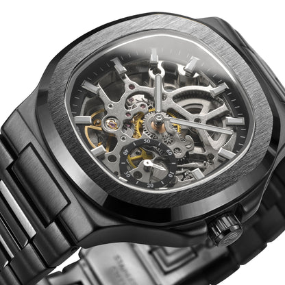 TM473 | RELOJ SKELETON FORSINING ORIGINAL NEGRO/PLATEADO | FOR-31, FOR-32
