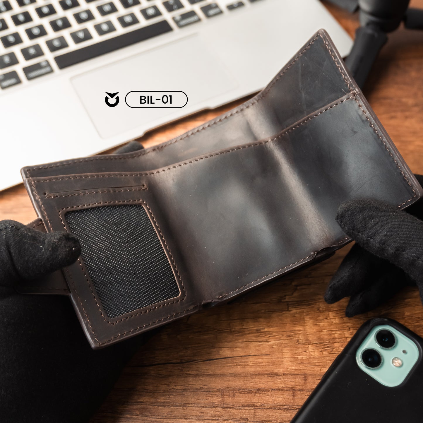 BILLETERA PARA HOMBRE DARK BROWN | SKU: BIL-01