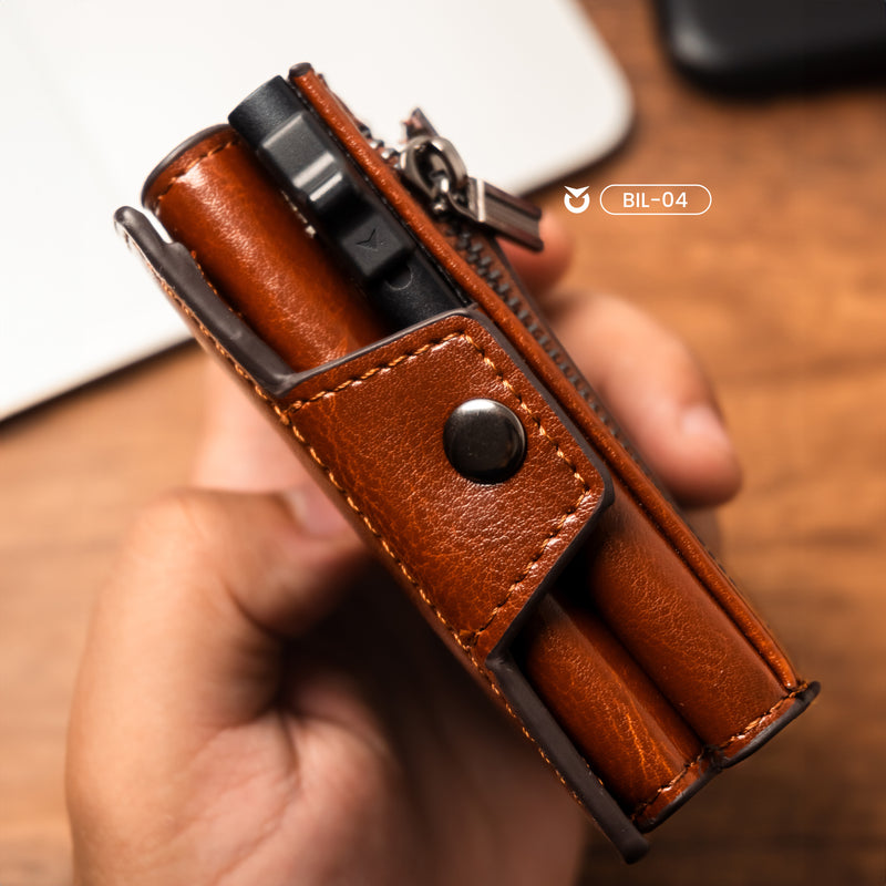 BILLETERA PARA HOMBRE SMOOTH BROWN | SKU: BIL-04